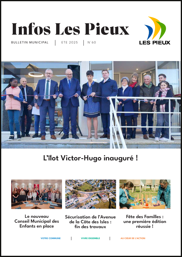 Couverture du dernier bulletin municipal Infos Les Pieux numéro 58